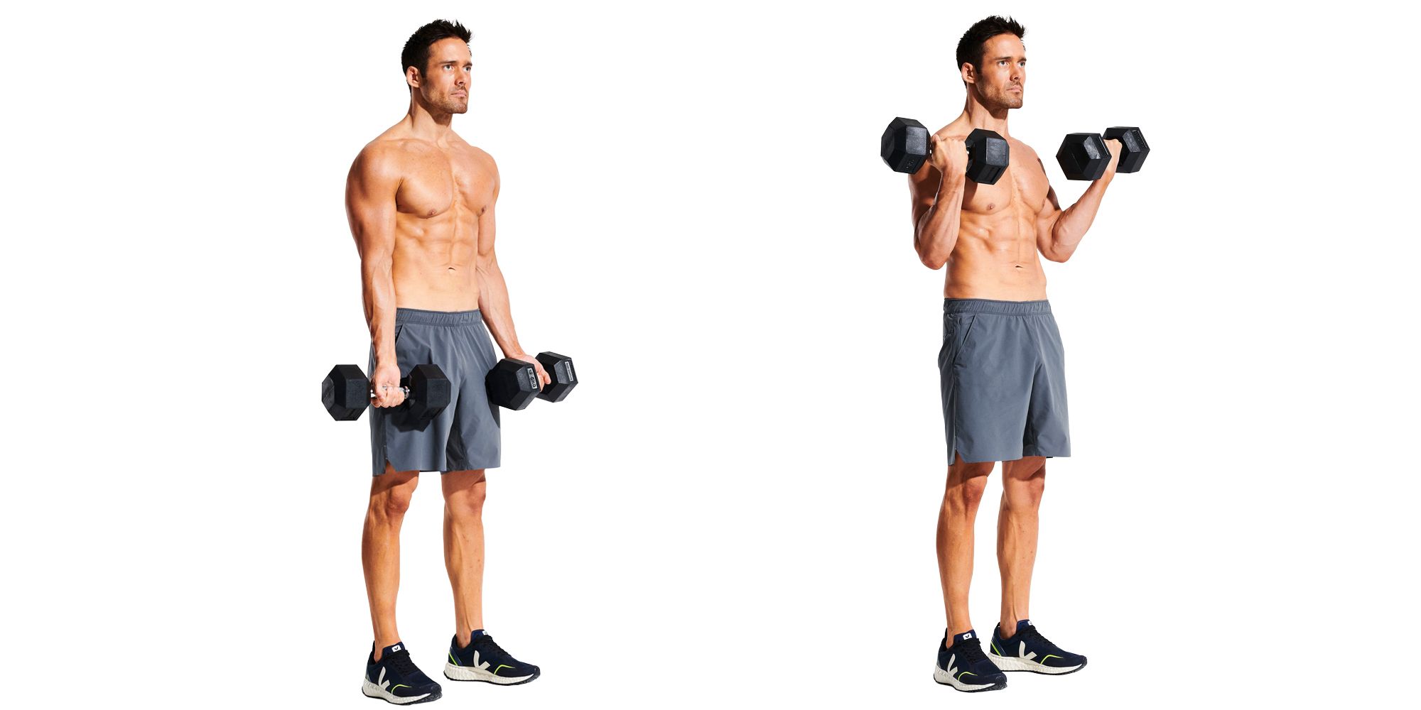An Arms Workout With Dumbbells to Hit Your Biceps, Triceps and Shoulders
