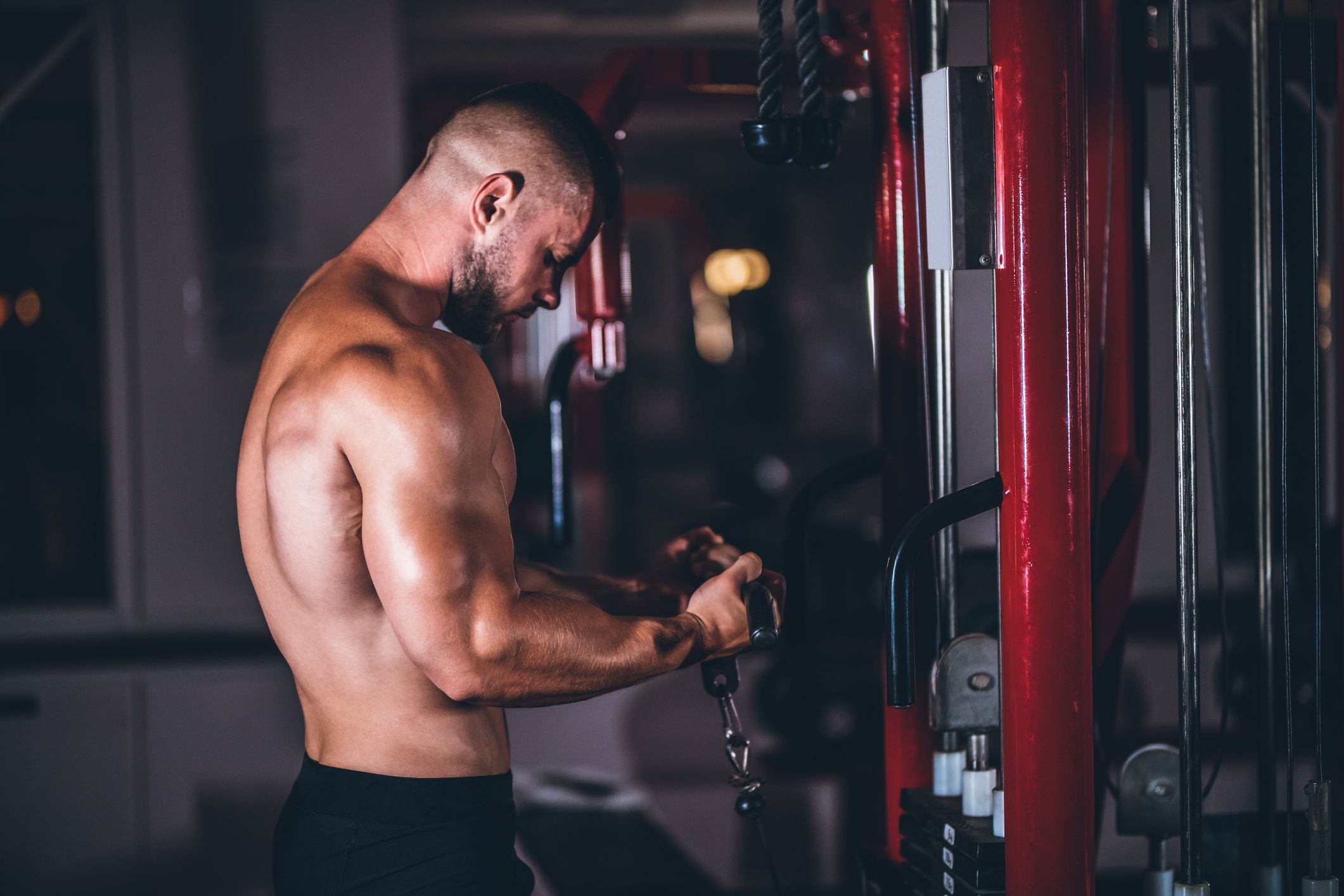 El mejor entrenamiento de brazos más bombeo muscular Foto