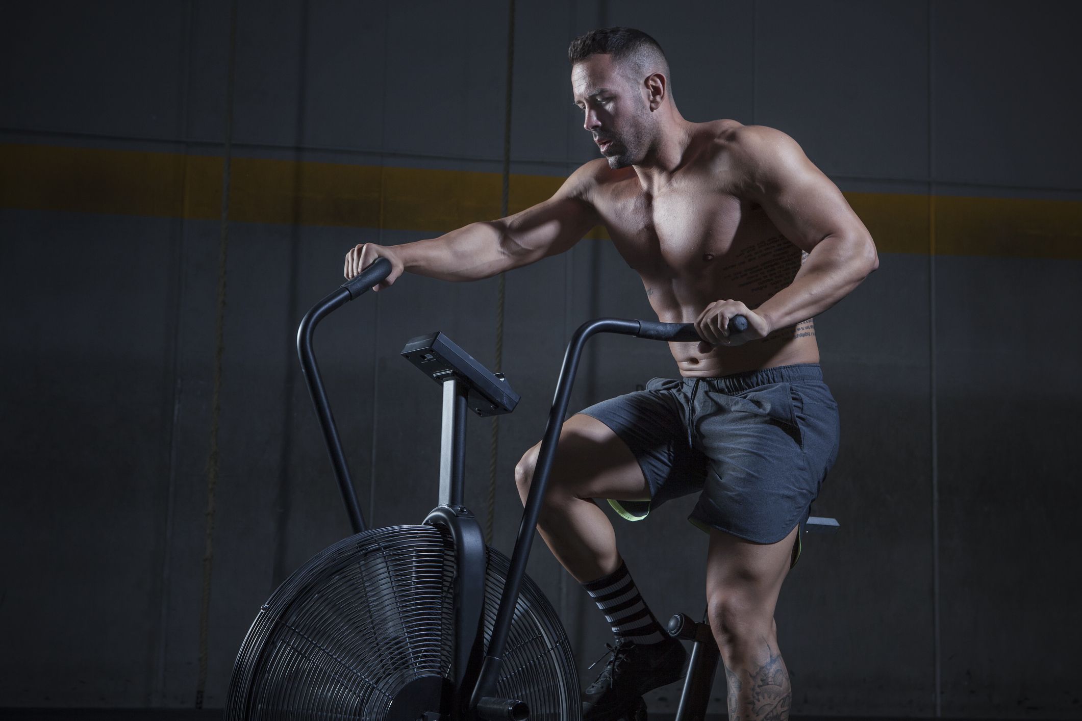 'air bike', bicicleta que para perder peso