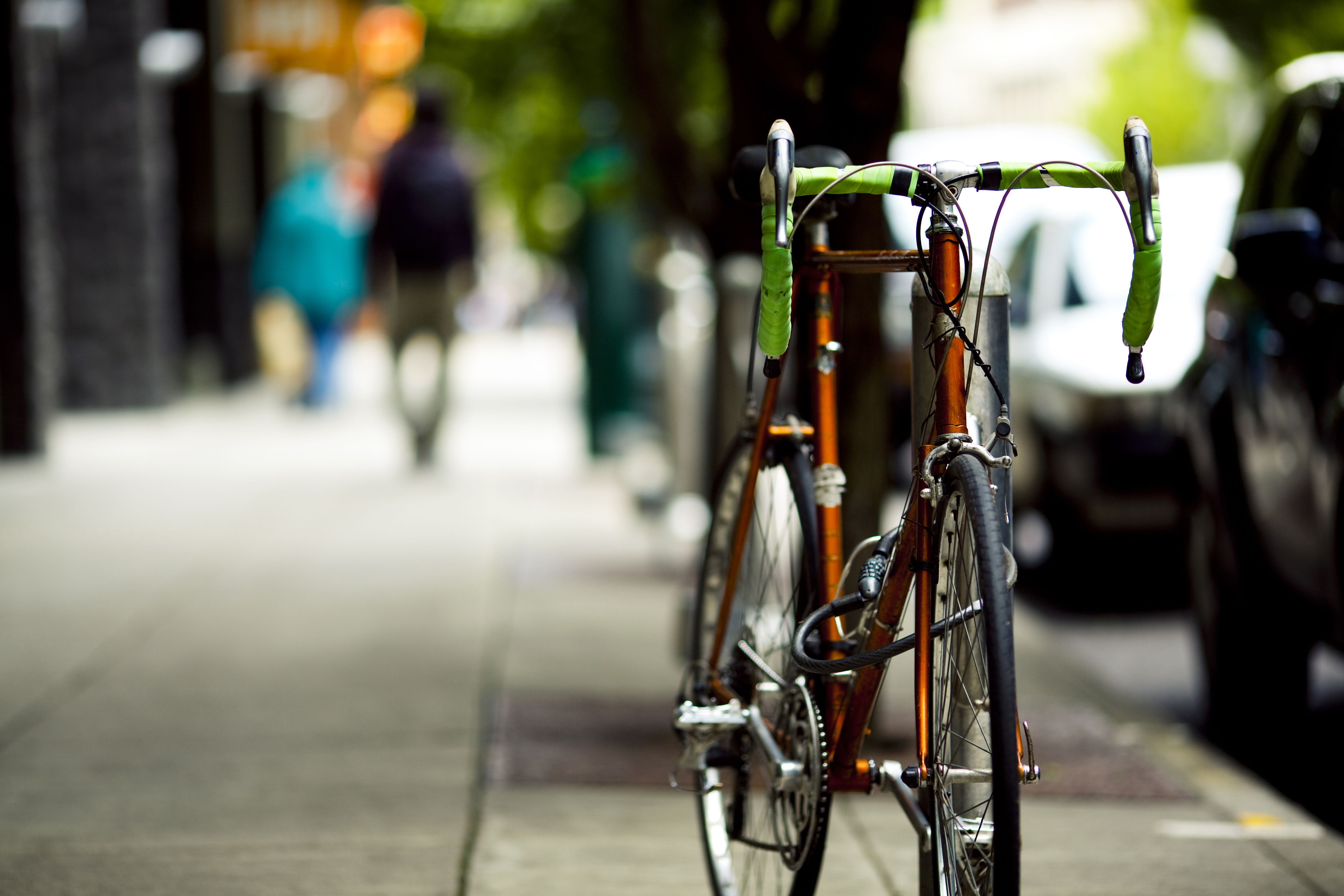 storing a bike outside