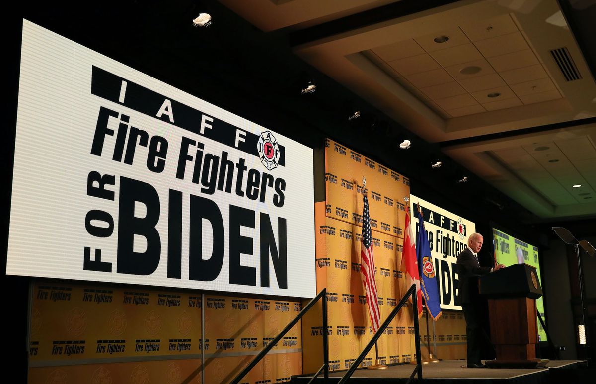 Former VP Joe Biden Addresses Int'l Association Of Fire Fighters Conference