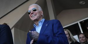 Candidate Joe Biden Visits Oakland, California On Super Tuesday