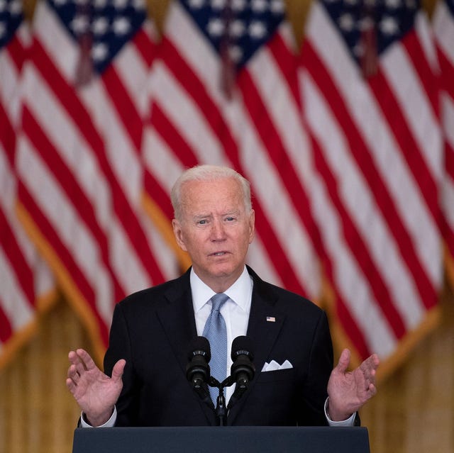 us president joe biden speaks about the taliban's takeover of afghanistan from the east room of the white house august 16, 2021, in washington, dc   president joe biden broke his silence monday on the us fiasco in afghanistan with his address to the nation from the white house, as a lightning taliban victory sent the democrat's domestic political fortunes reeling photo by brendan smialowski  afp photo by brendan smialowskiafp via getty images