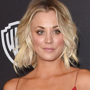 'the flight attendant' 'the big bang theory' actress kaley cuoco instagram red dress