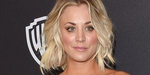 'the flight attendant' 'the big bang theory' actress kaley cuoco instagram red dress