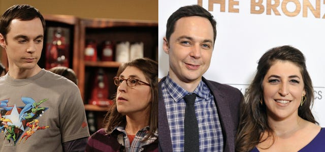 'big bang theory' cast members mayim bialik and jim parsons