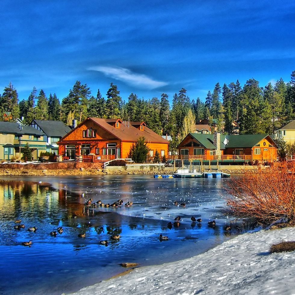cabins on the water at big bear lake