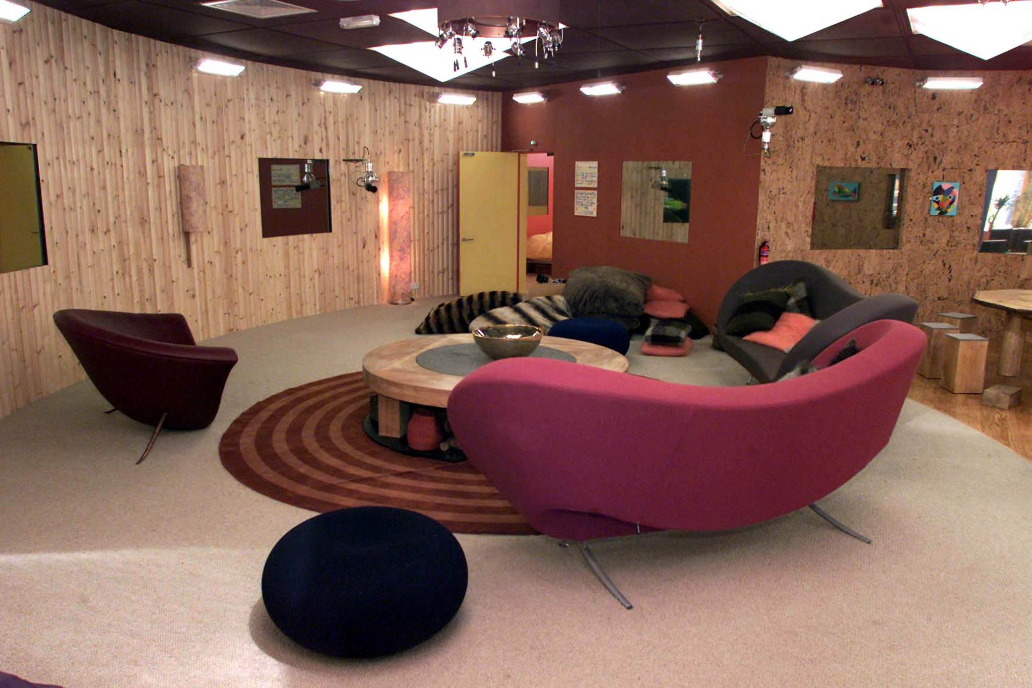 london   april 28 the new cabin style living room for the big brother 2 house on april 28, 2001 in london photo by dave hogangetty images