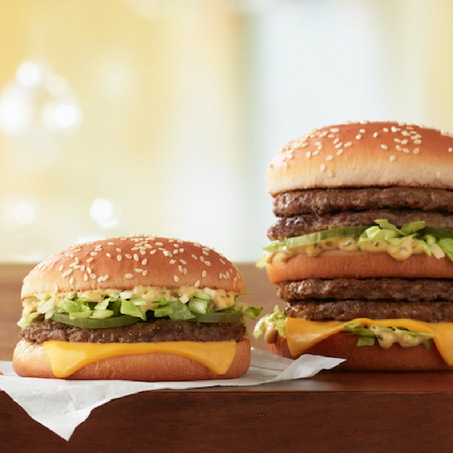 mcdonald’s is launching two new big macs including one with four beef patties