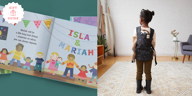 i see me's personalized book and the tula doll carrier are two good housekeeping picks for the best big sister gifts