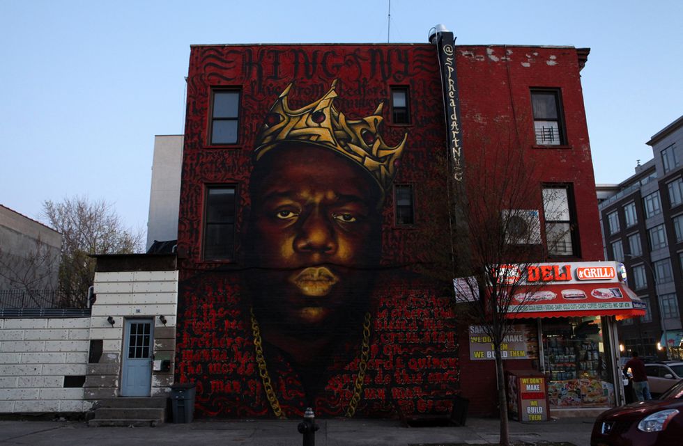 Biggie Smalls mural in Brooklyn