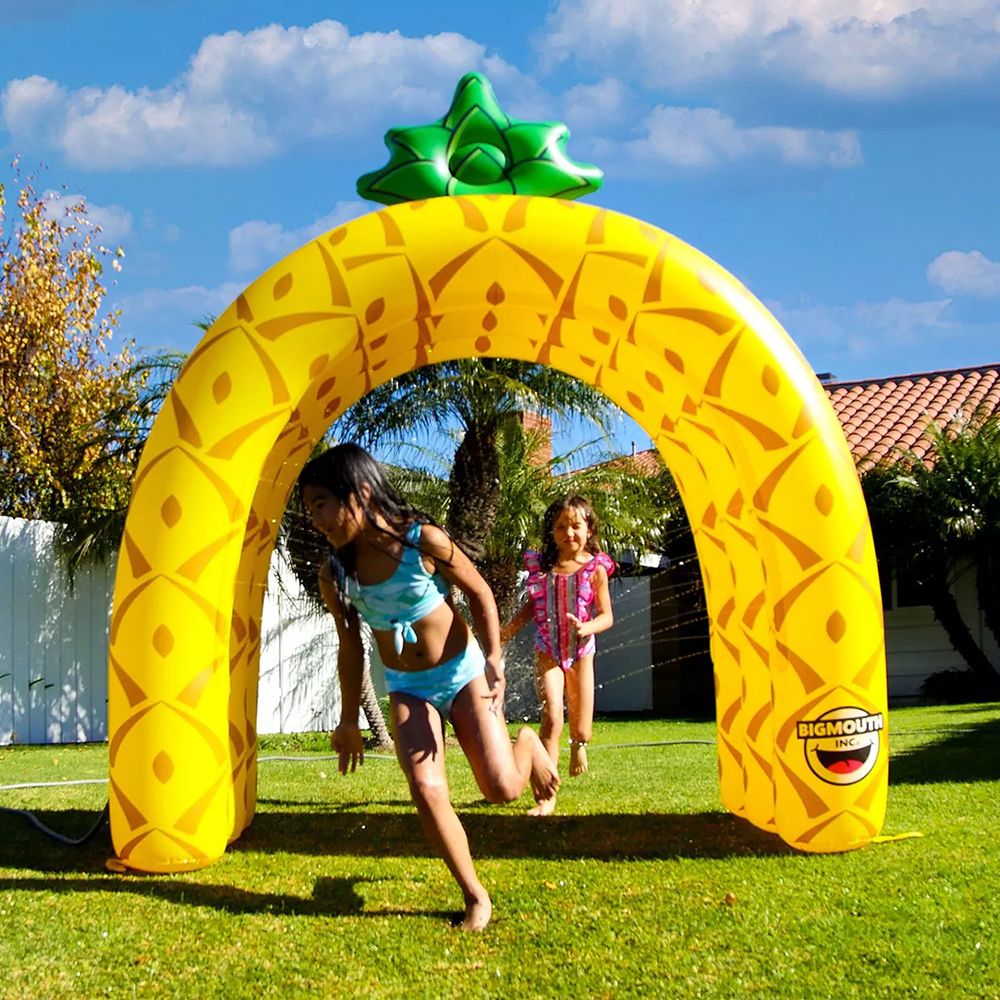 bigmouth inc pineapple inflatable tunnel sprinkler