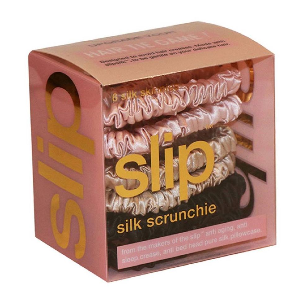 slip silk skinnies haarelastiek van zijde set van 6