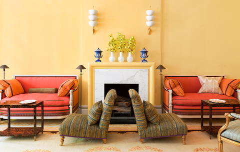 jeffrey bilhuber yellow living room
