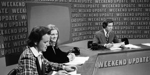 Bill Murray, Jane Curtin and Chevy Chase