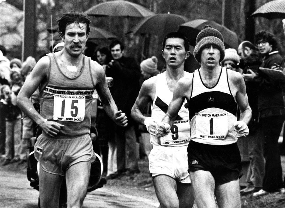 Bill Rodgers Runs Boston Marathon 1979