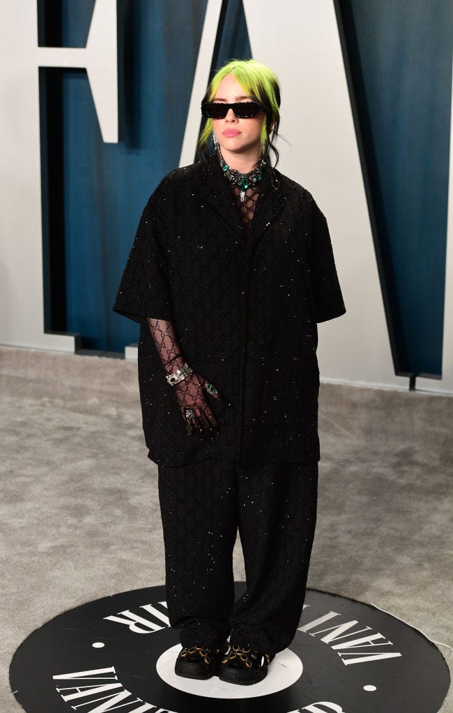 Billie Eilish en la fiesta tras los Oscar de Vanity Fair