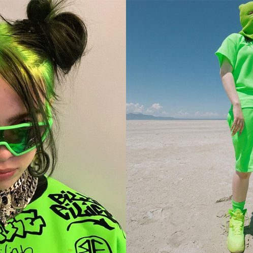 Fashion, Shopping & Style  Billie Eilish's Slime Green Louis