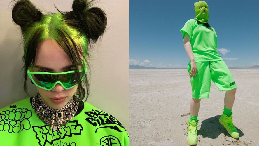 Fashion, Shopping & Style  Billie Eilish's Slime Green Louis