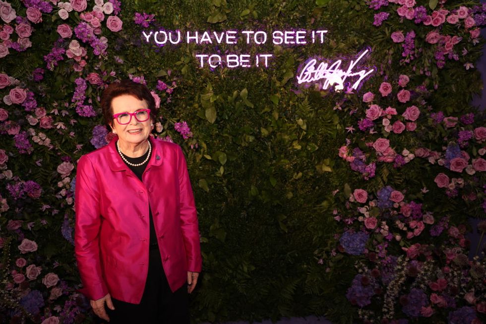 Billie Jean King: 'Be ahead of your time – that's what you have to