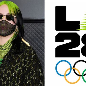 怪奇比莉billie eilish替2028洛杉磯奧運會設計logo