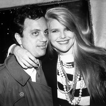 billy joel and christie brinkley arrive for anniversary dinn