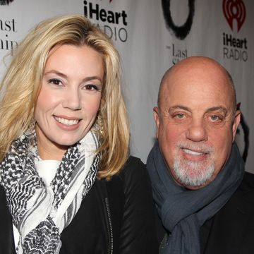 new york, ny october 26 alexis roderick and billy joel pose at the opening night of the last ship on broadway at the neil simon theatre on october 26, 2014 in new york city