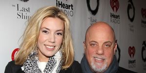 new york, ny october 26 alexis roderick and billy joel pose at the opening night of the last ship on broadway at the neil simon theatre on october 26, 2014 in new york city