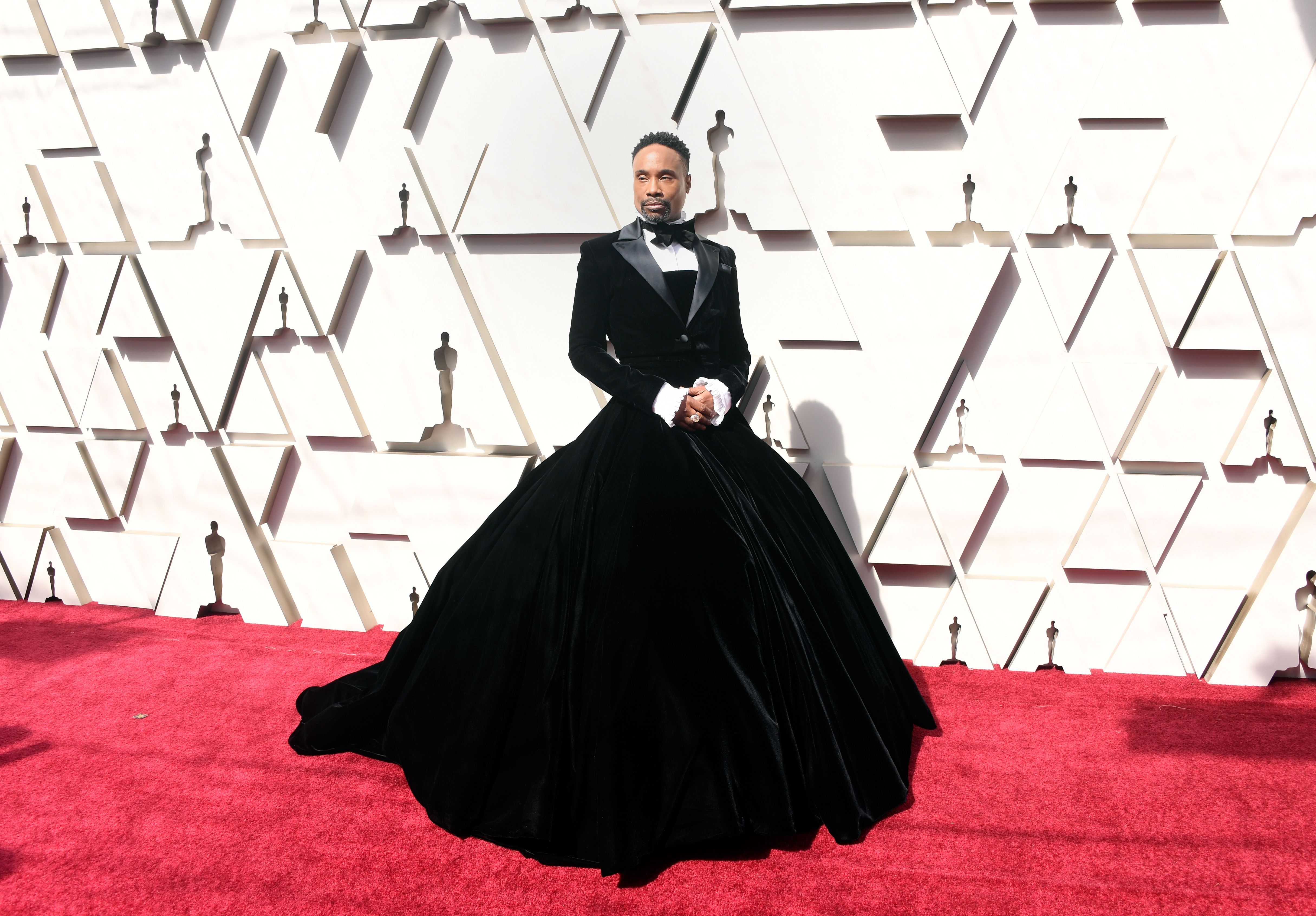 Billy Porter Wears Christian Siriano Tuxedo Gown to Oscars 2019