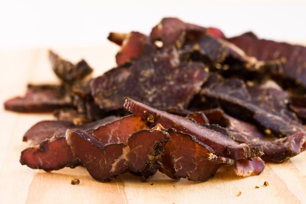 biltong jerky sliced