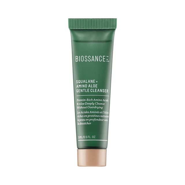 biossance squalane and amino aloe gentle pore minimizing cleanser