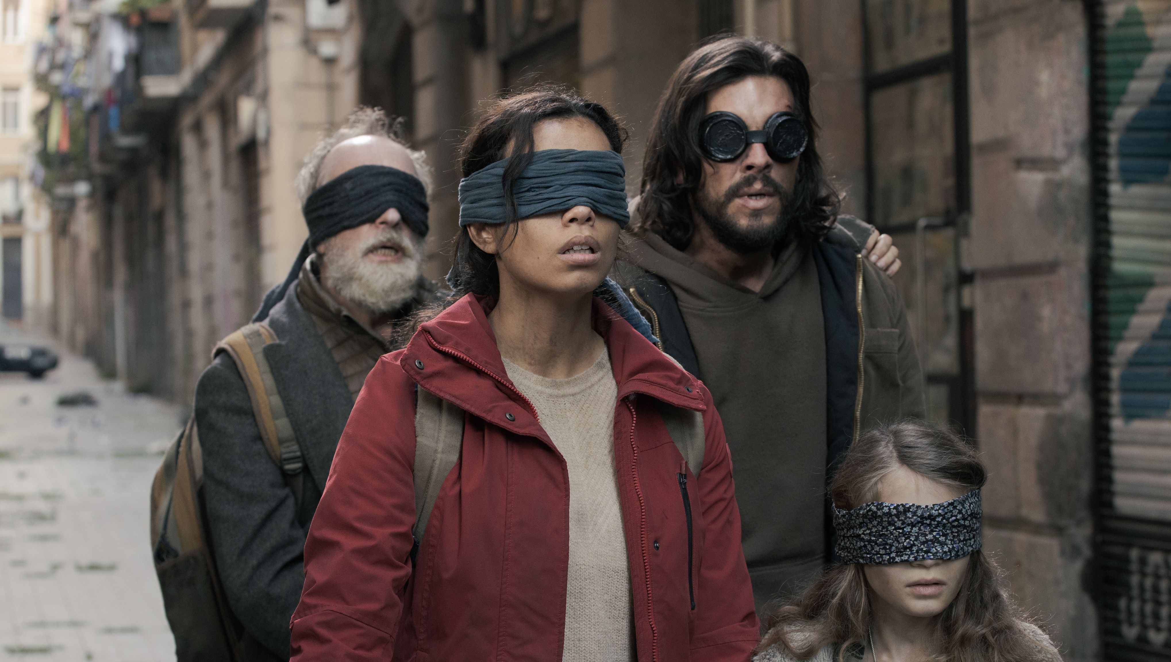 Bird Box Barcelona stars explain unexpected benefits of blindfold acting