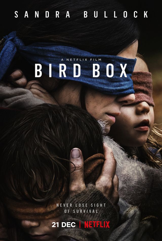 Bird Box Movie Poster - Best Halloween Movies on Netflix