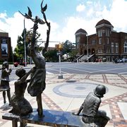 a memorial statue to the four girls killed in the bombing in kelly ingram park across from the sixteenth street baptist church friday, june 19, 2015, in birmingham, ala washington post photohal yeager