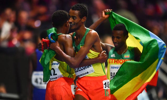Kejelcha, Gebrhiwet, Barega, Farah, Etiopía, 10.000m, Doha