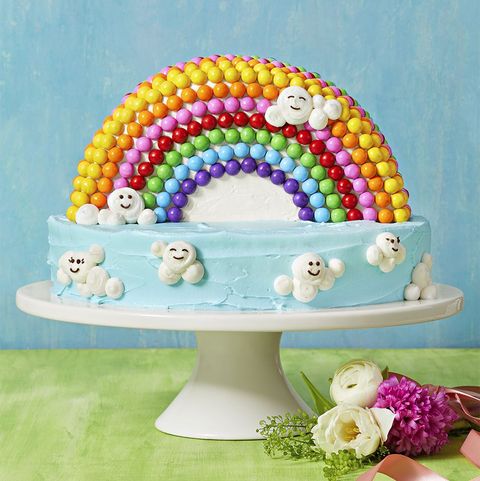 birthday cake recipes  rainbow cloud cake