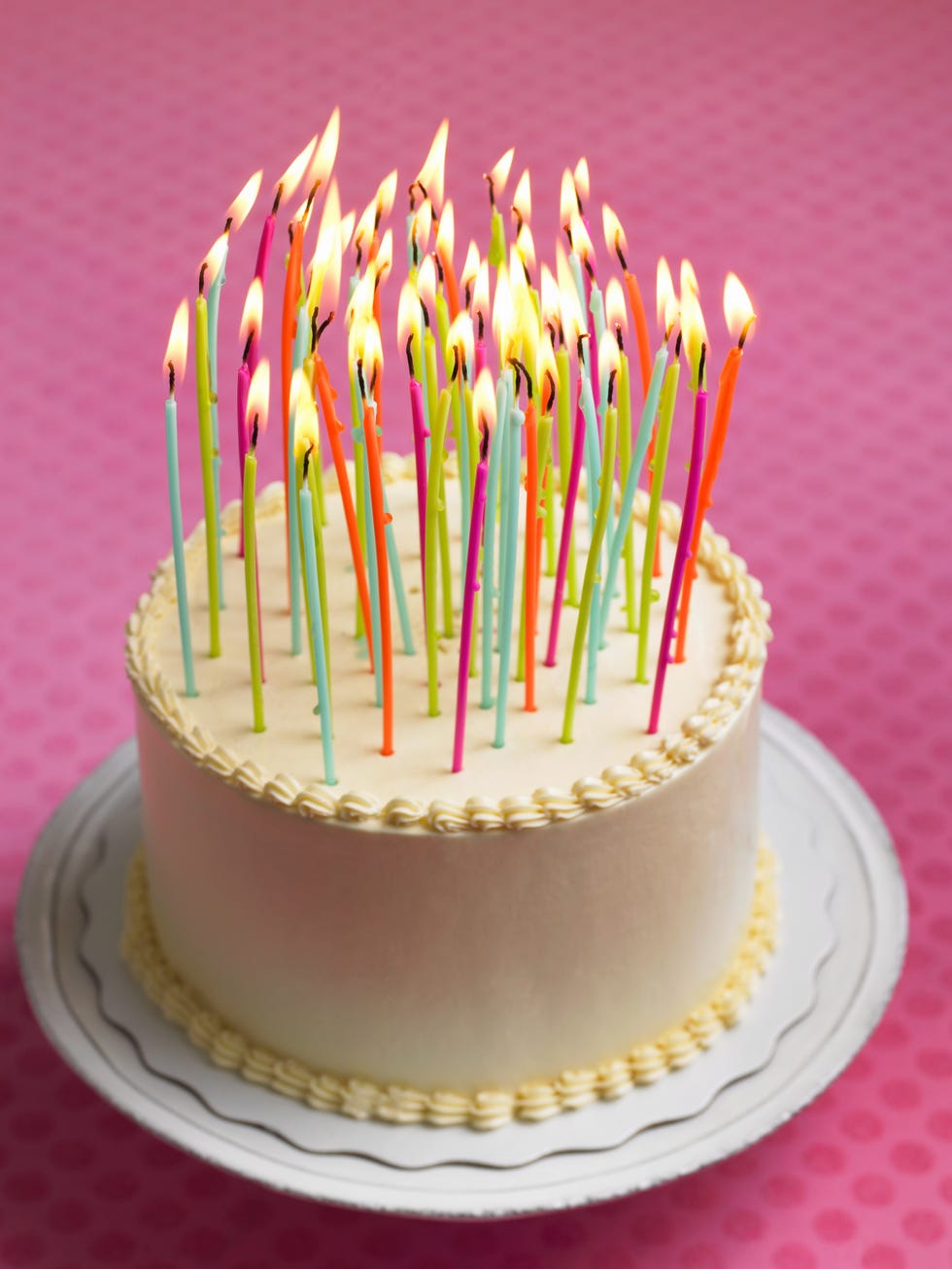 Birthday Cake with many Candles