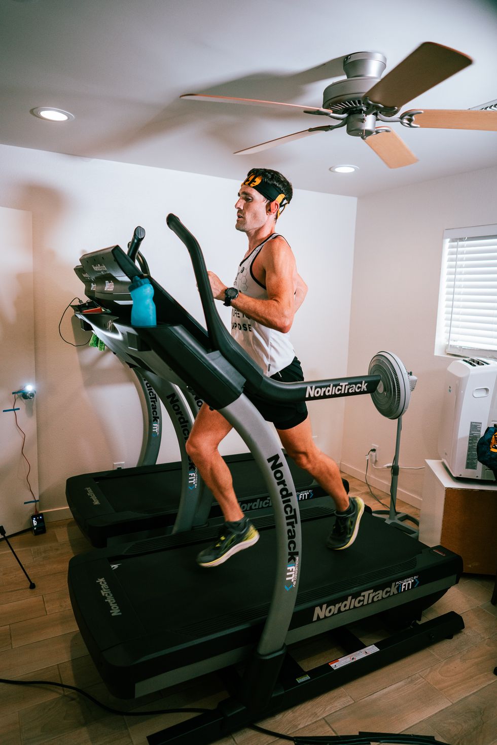 zach bitter during his 100 mile treadmill world record run on may 16
