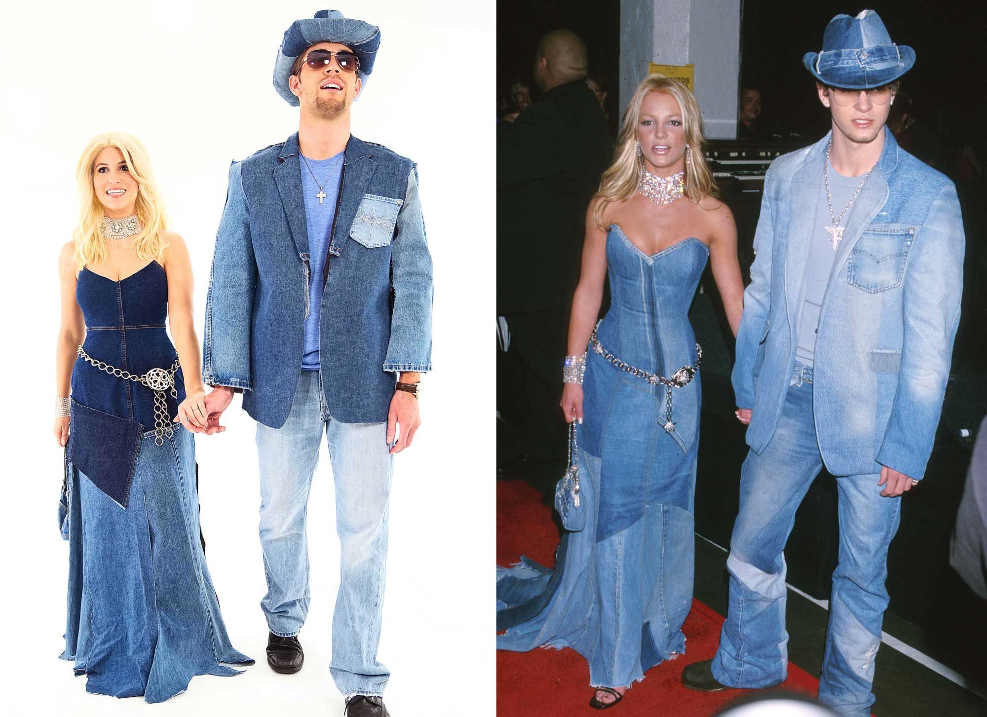How to Make a Denim Britney and Justin Costume for Halloween