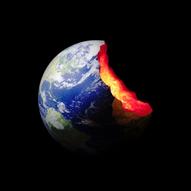 Bitten Earth World globe. Exploitation Environment Concept bitten earth world globe exploitation environment concept