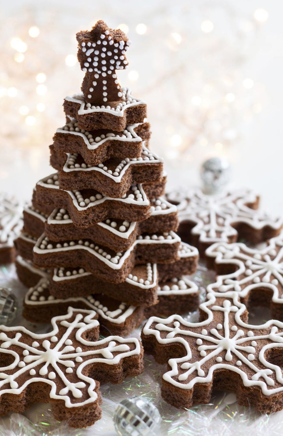 Tarta con forma de árbol de Navidad