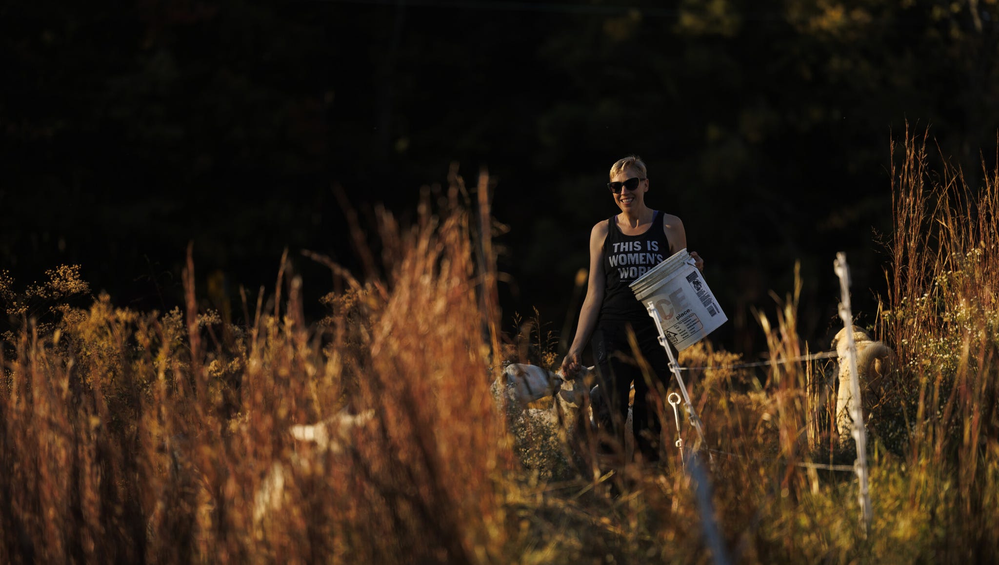 jamestown, tennessee   october 09, 2022  ac shilton balances working on her small farm with meeting her training goals photograph by brett carlsen for bicycling magazine