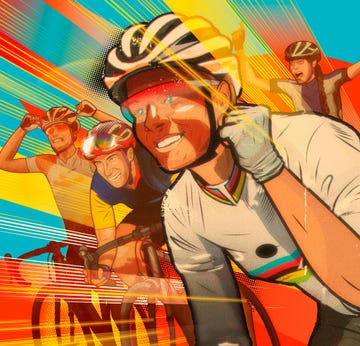 cyclists racing