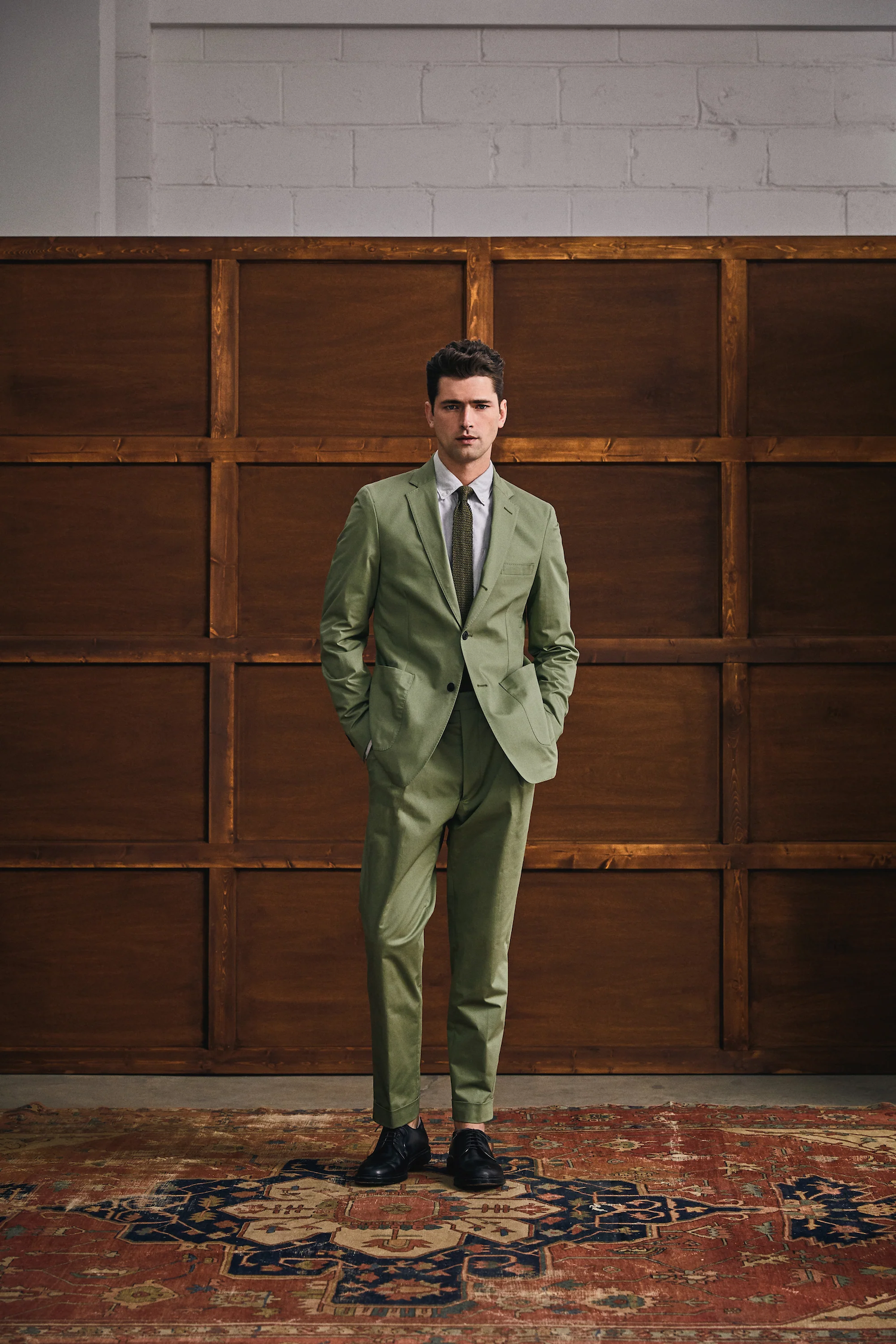 Dark Green Suit Pant | RW&CO.