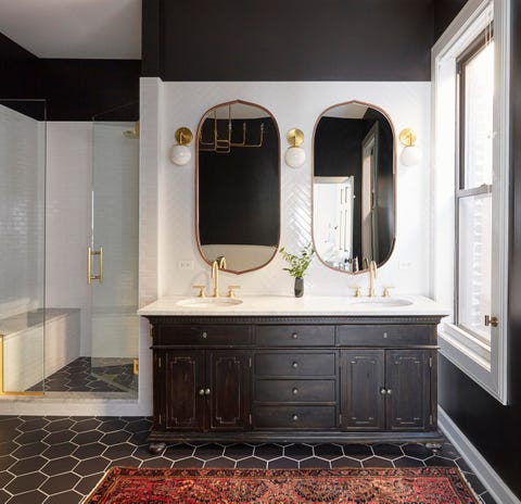 37 Timeless Black and White Bathroom Ideas - Black and White Bathroom ...