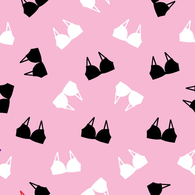 Black And White Bras Seamless Pattern