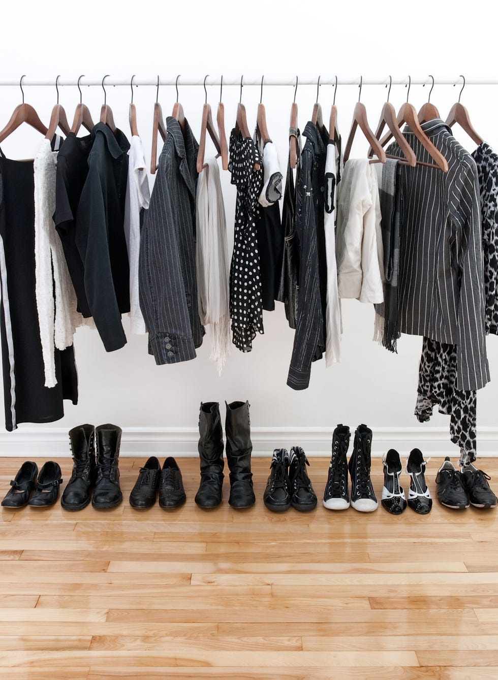 room organization garment rack