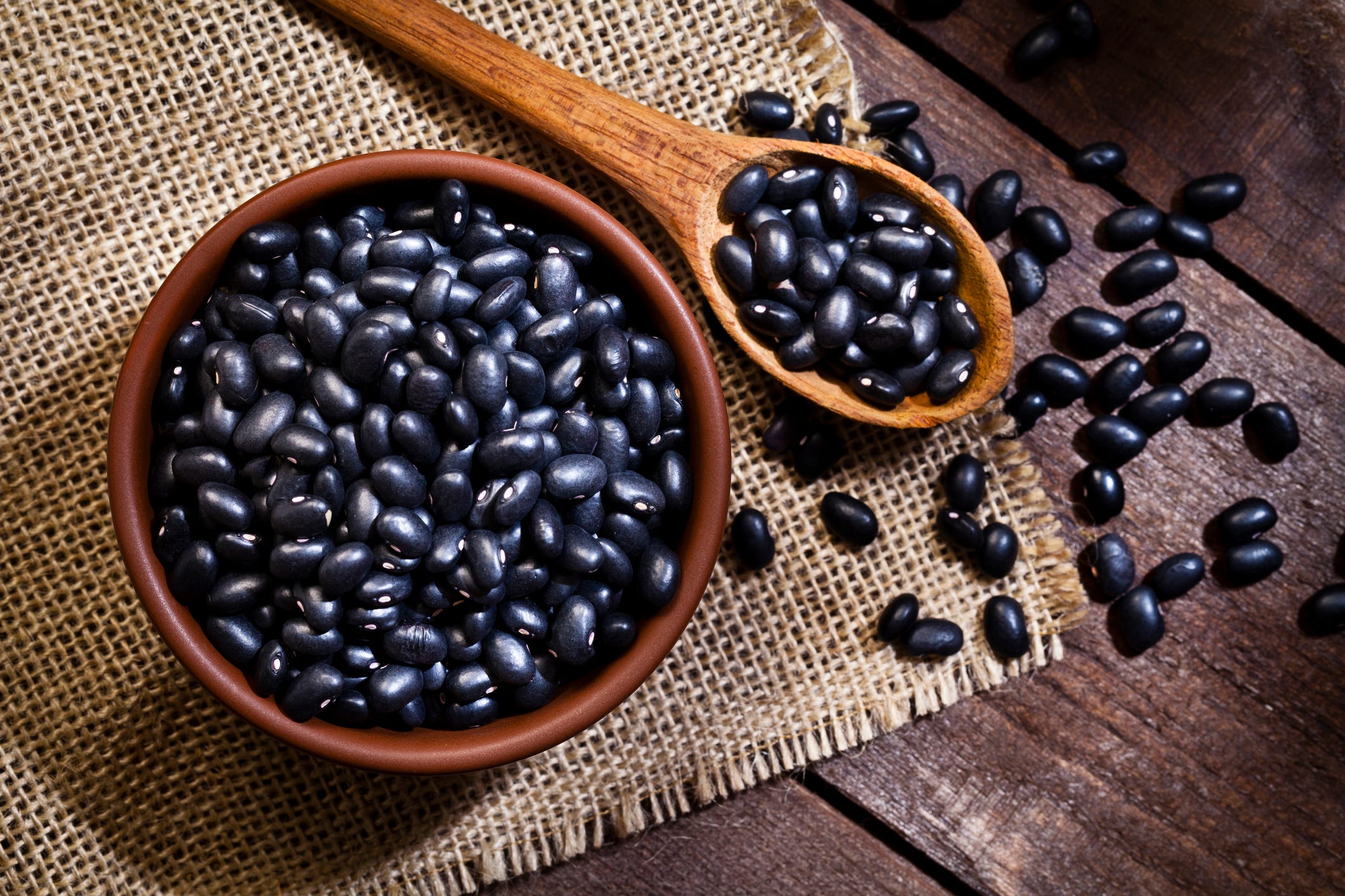 black beans in a bowl
