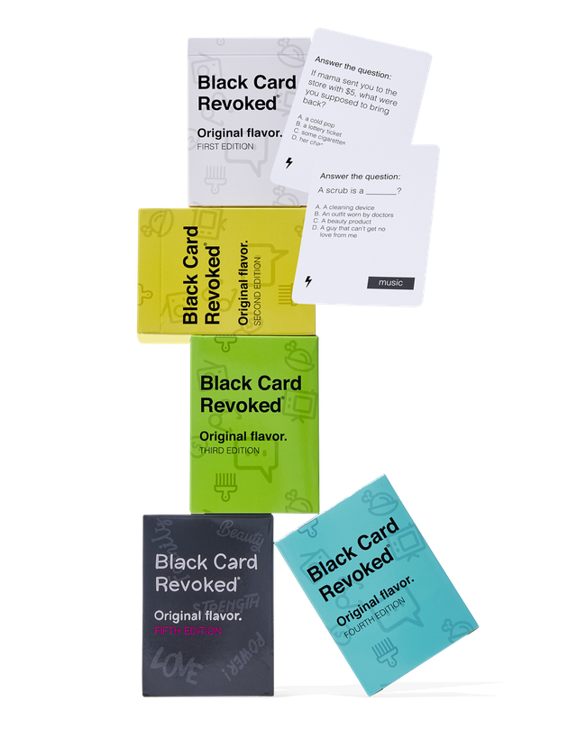 black card revoked card game