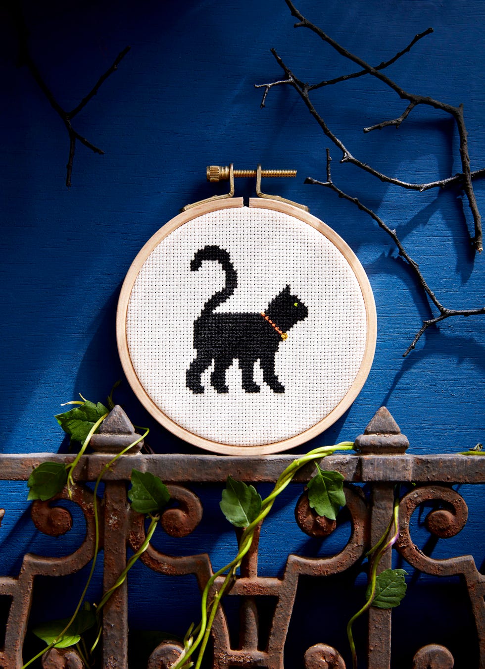 black cat cross stitch